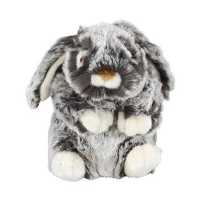 Kleiner Eskimo Plüschtier Hase (18cm) - Farbe Silber