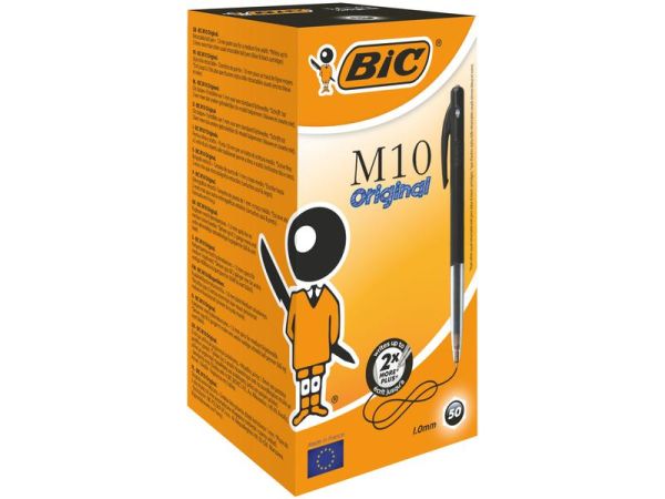 Bic M10, Schwarz - 50 Kugelschreiber