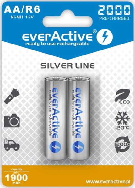 everActive AA, 2000 mAh (Ni-MH) - 2 Akkus