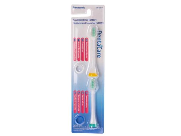 Panasonic Denta Care EW0911, Weiss - 2 Zahnbürsten-Aufsätze