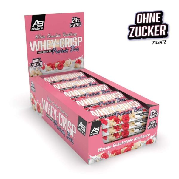All Stars Whey Crisp Bar 25x50g (White Choco Raspberry)