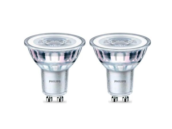 Philips Warm white GU10, 50 W - 2 LED Lampen