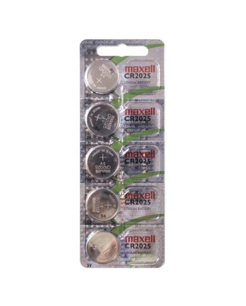 Maxell CR2025 - 5 Knopfzellen