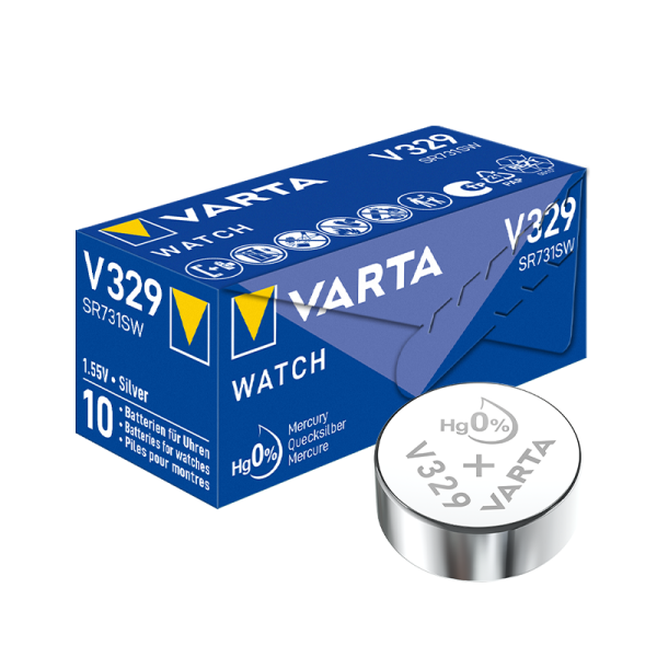 Varta V329 / SR731SW - 10 Knopfzellen