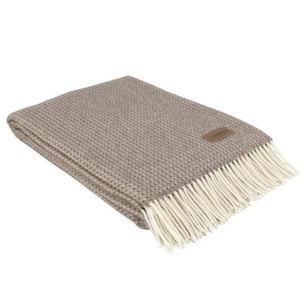 Eskimo Decke Milano (130x200cm) Wolle & Kaschmir - Taupe