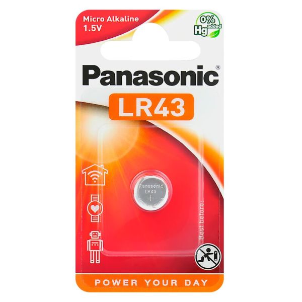 Panasonic LR43 - Knopfzellen-Batterie