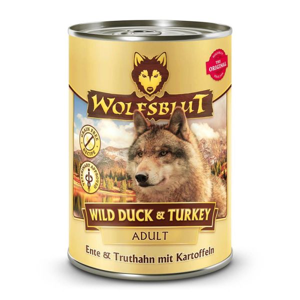 Wolfsblut Wild Duck&Turkey, Adult (6x395g) - Nassfutter