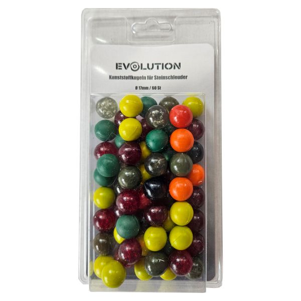 Evolution Steinschleuder (17 mm) - 60 Kunststoffkugeln