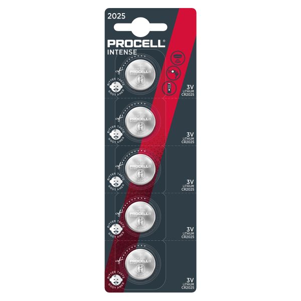 Duracell Batterie Procell - CR2025 Intense Lithium 5er Blister