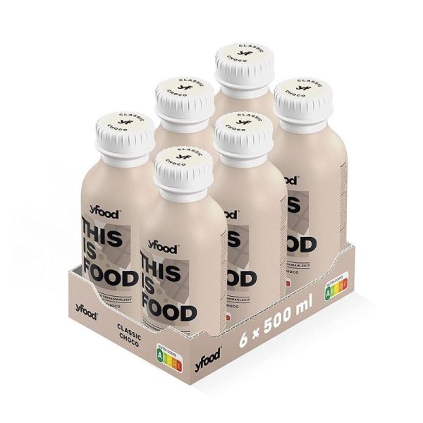 yfood Classic Drinks 6x500ml (Classic Choco)