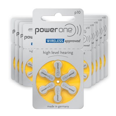 MASTERLIFE Hörgerätebatterien Typ 10 (PR70, A10) – 30 Stück, Gelb, Zink-Luft