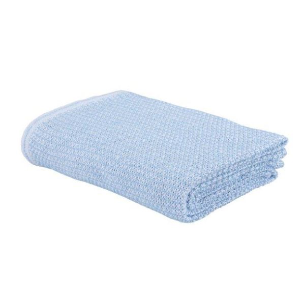 Eskimo Ascona Sommer-Decke (150x210cm) - Weiss/Ciel