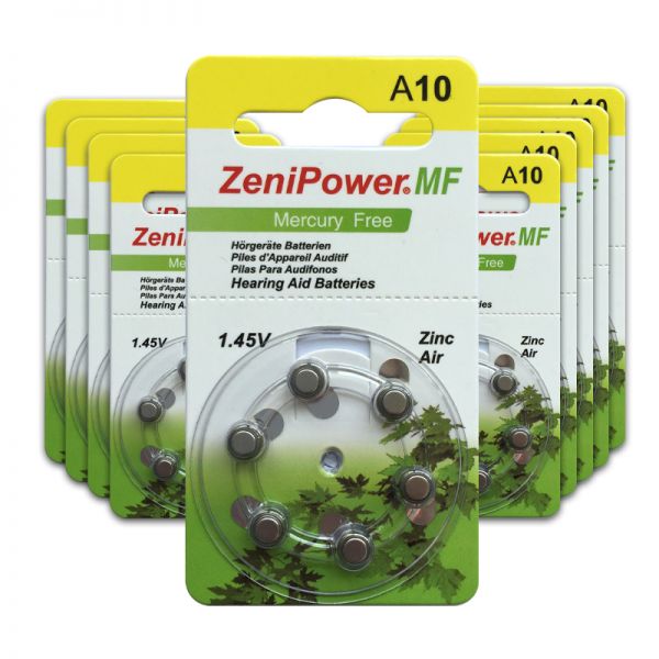 ZeniPower A10 Hörgerätebatterien