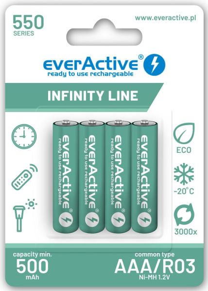 everActive Infinity Line AAA - 4 Batterien