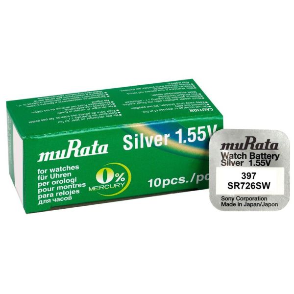 Murata 397 / SR726SW - 10 Knopfzellen