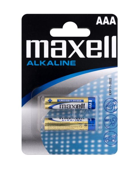 Maxell Alkaline, AAA (LR03) - 2 Batterien