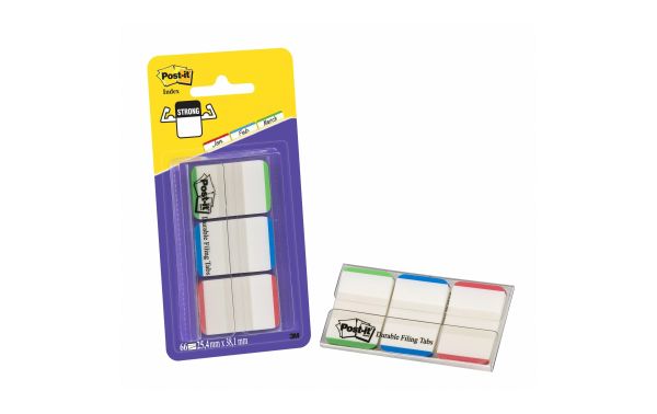 3M Post-it Index Strong, 3x12 Tabs