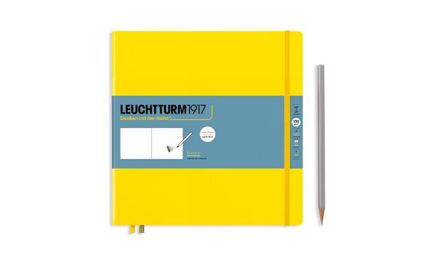 Leuchtturm Quadrat, 22.5x22.5cm, Zitrone - Malbuch