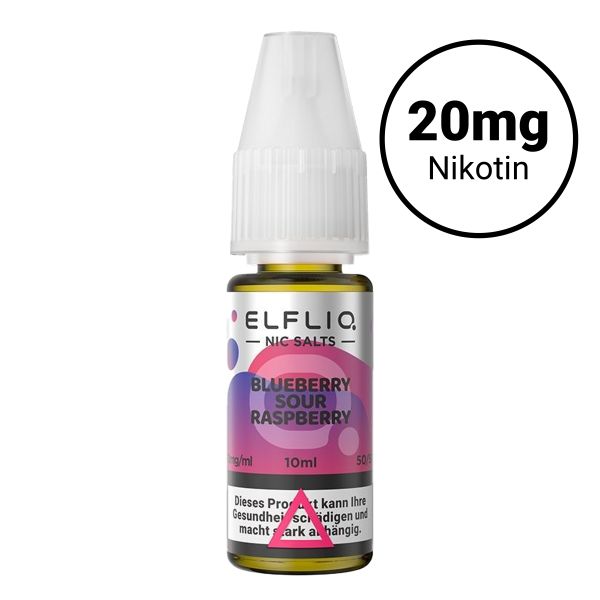 Elfbar Elfliq Nic Salts 20mg - Blueberry Sour Raspberry