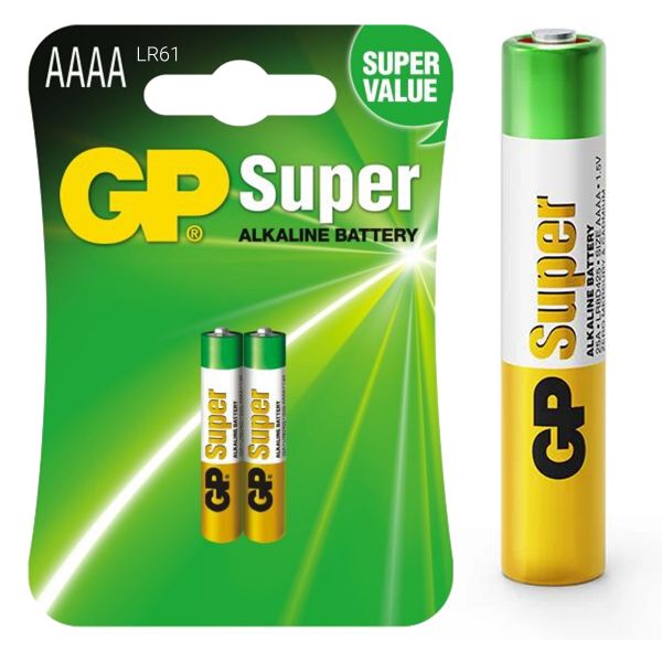 GP LR61 (LR8D425) Alkali - 2 Alkali Batterien