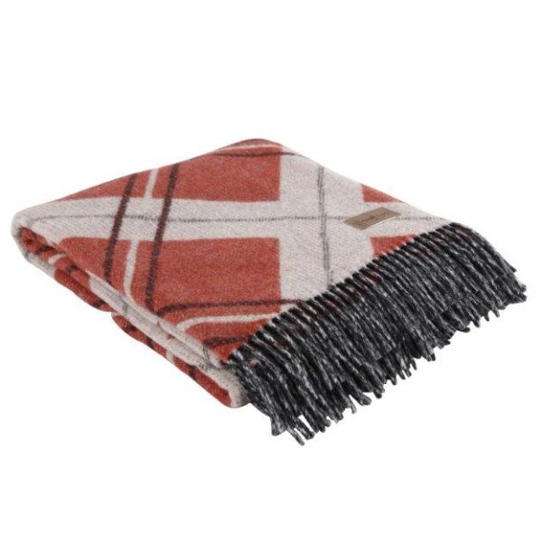 Eskimo Basilea Decke (130x180 cm) - Terracotta/Beige