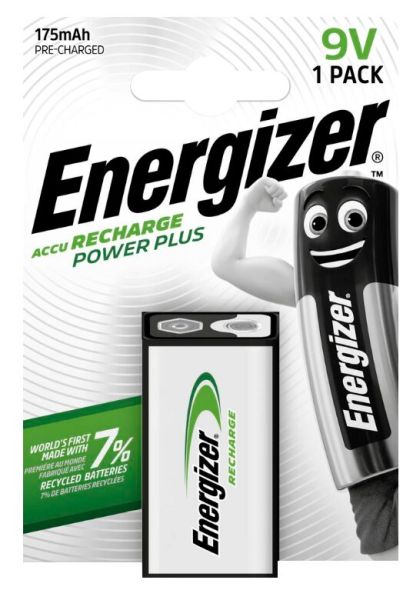 Energizer Power Plus Akku 9V - 1 Stück (neue Kartonverpackung)