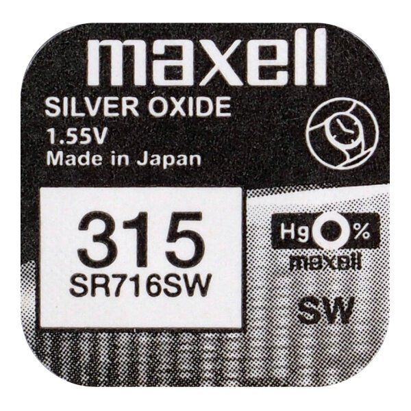 Maxell 315 / SR716SW - Knopfzelle
