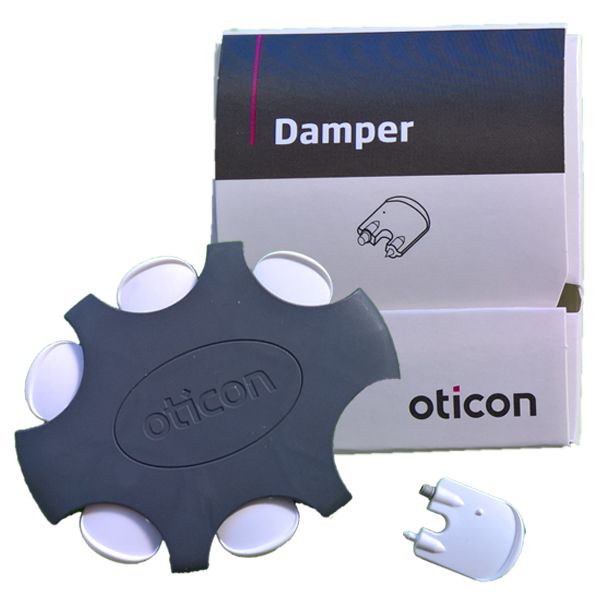 Oticon Damper Filter für Hörwinkel bei HdO-Hörgeräten im praktischen 6er Blister.