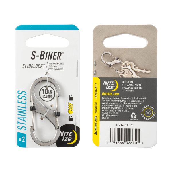 Nite Ize S-Biner #2 (Silber) - Karabiner
