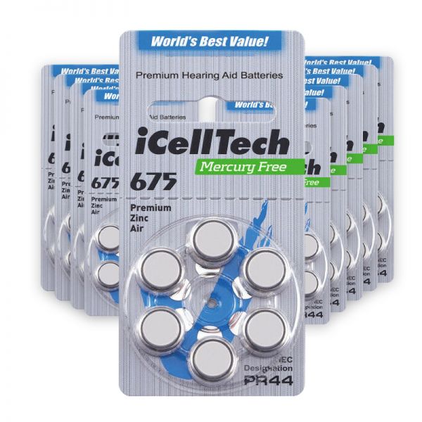 iCellTech 675 Hörgerätebatterien