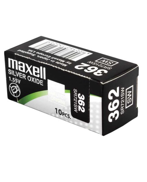 Maxell 362 / SR721SW - 10 Knopfzelle