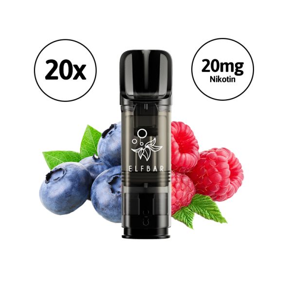 Elfbar ELFA Pro Pods (Blueberry Sour Raspberry) - 20 Pods