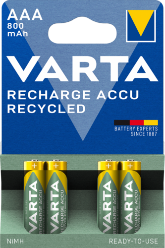 Varta Recharge Accu Recycled AAA - 4 Akku