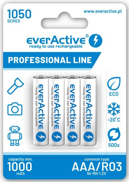 everActive AAA, 1050 mAh (Ni-MH) - 4 Akkus