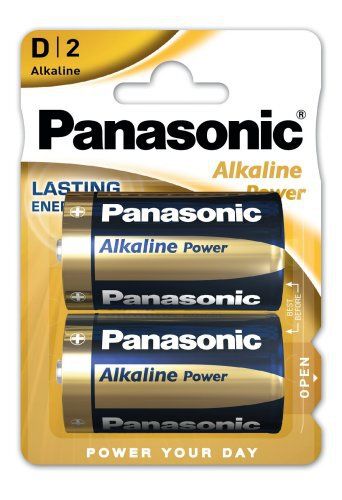 Panasonic Alkaline Power, D - 2 Batterien