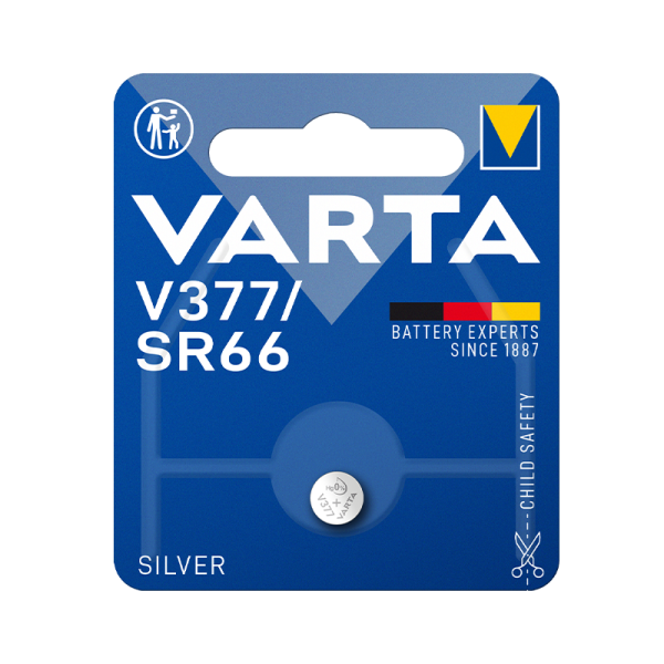 Varta V377 / SR626SW - 1 Knopfzelle (POS Blister)