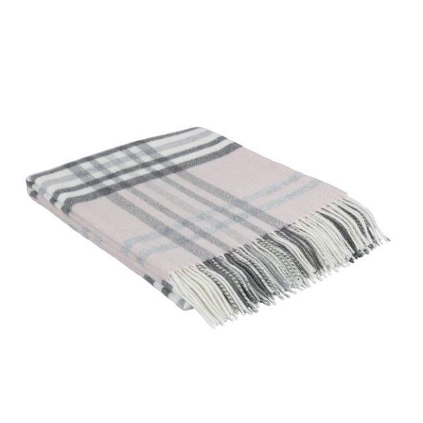 Eskimo Interlaken Plaid-Decke (130x180cm) mit Kaschmiranteil - Rose