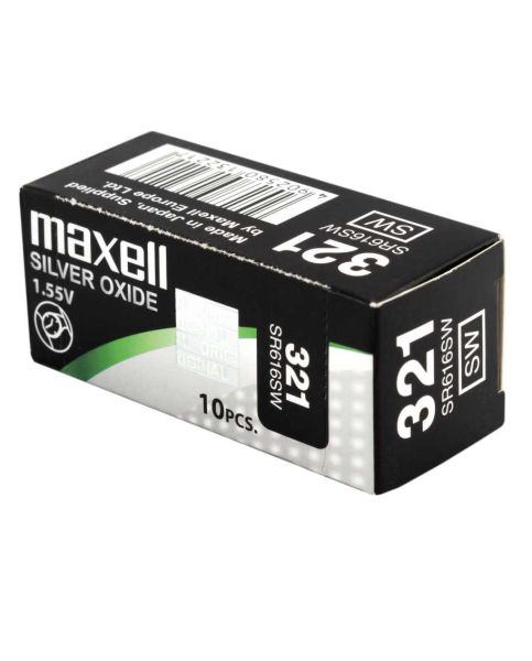 Maxell 321 / SR616SW - 10 Knopfzellen