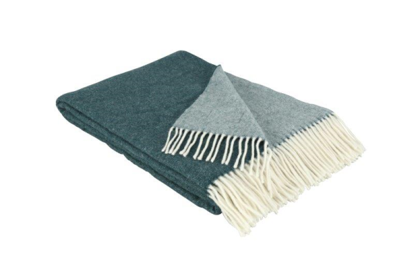 Eskimo Verona Decke 150x200cm - Zweifarbig Petrol (Grün)