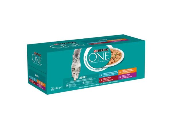 Purina One, Adult (40x85g) - Nassfutter