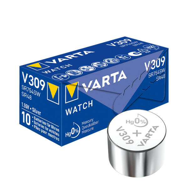 Varta V309, 1.55V - 10 Knopfzellen