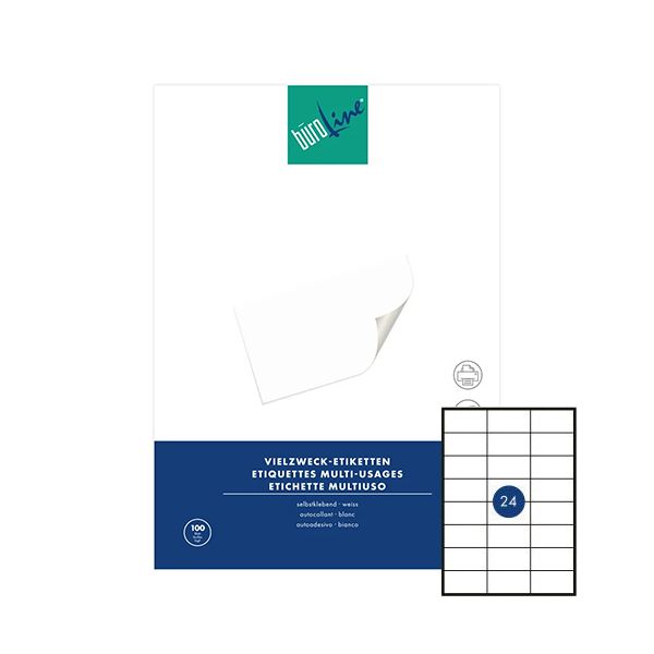 Büroline 500017, 70 x 36 mm - Universal-Etiketten