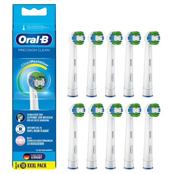 Oral-B Precision Clean, Weiss - 10 Zahnbürsten-Aufsätze