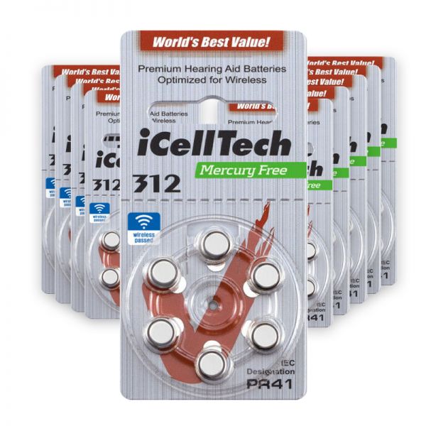 iCellTech 312 Hörgerätebatterien