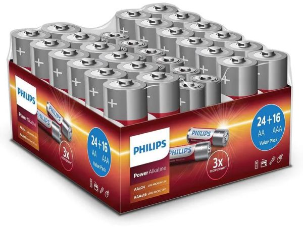 Philips Power Pack 24xAA & 16xAAA - Batterien