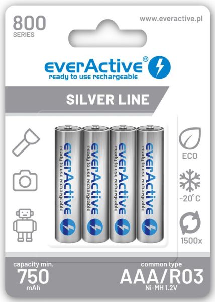 everActive AAA, 800 mAh (Ni-MH) - 4 Akkus