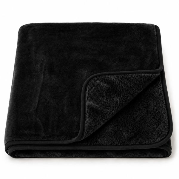 Eskimo Kuscheldecke - Farbe Schwarz (150x200cm)