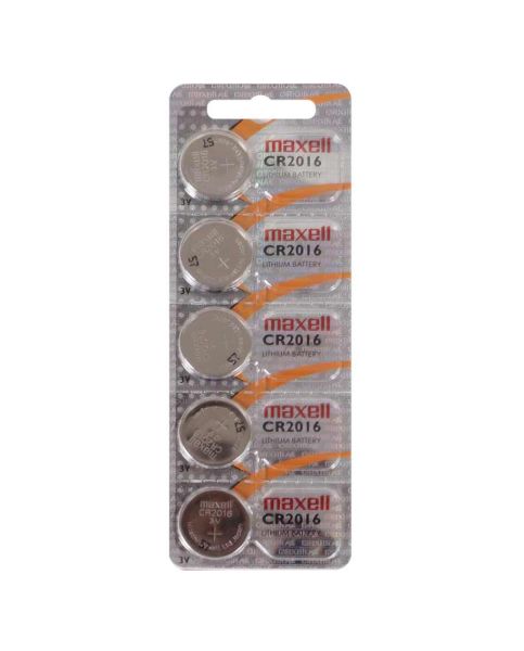 Maxell CR2016 - 5 Knopfzellen