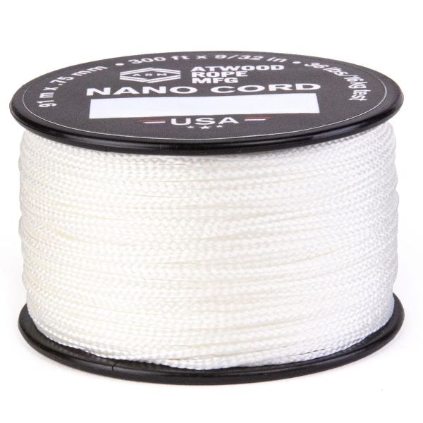 Atwood Rope MFG Nano Cord (Weiss / White) - 91 m Outdoor-Schnur