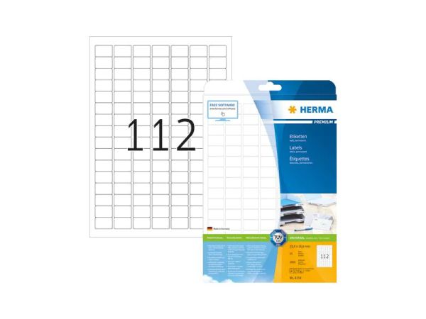 HERMA 4334, 25.4 x 16.9 mm - Universal-Etiketten